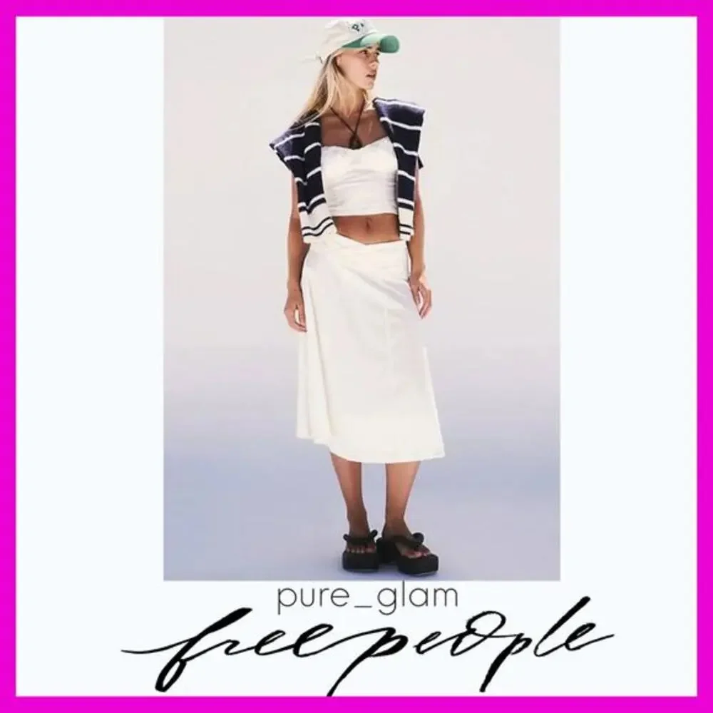 Free People matching set co-ord crop top and skirt